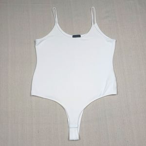 ATM Bodysuit Size Large White Cami